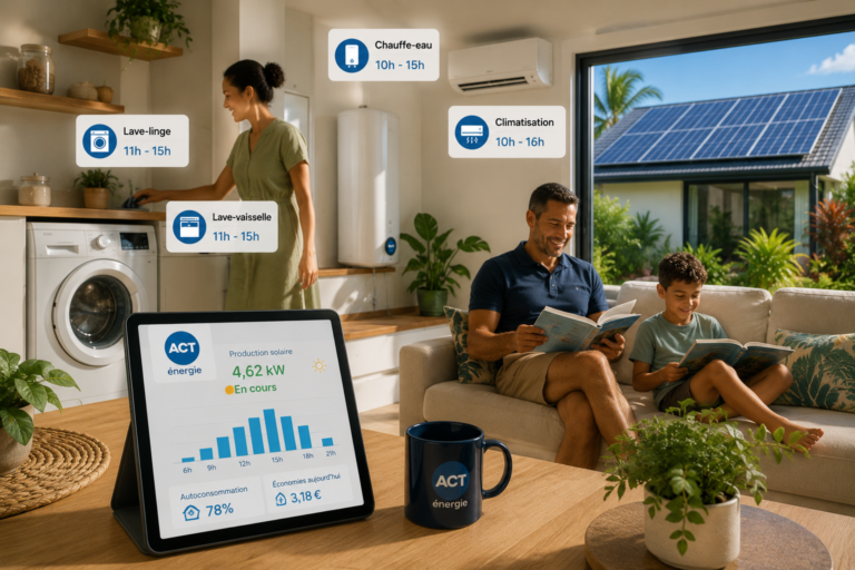 production électrique solaire Réunion