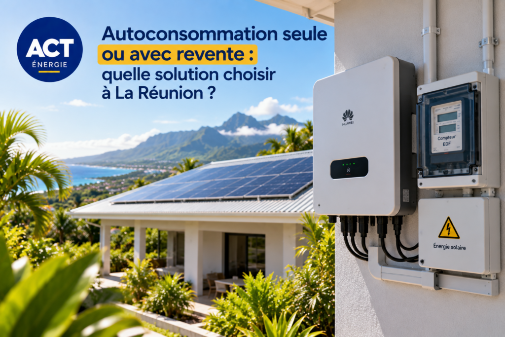 Installation photovoltaïque en autoconsommation avec revente du surplus à La Réunion