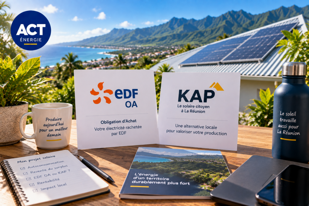 Installation photovoltaïque en autoconsommation avec revente du surplus à La Réunion