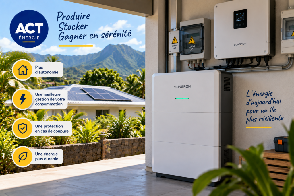 Installation photovoltaïque en autoconsommation avec revente du surplus à La Réunion
